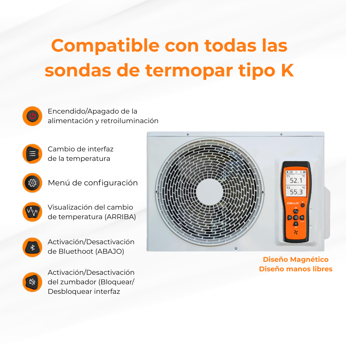 Termometro Digital Termopar Tipo K Dual 2 Sondas